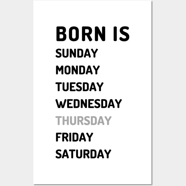 Born is thursday dark Wall Art by Micapox